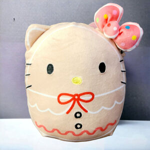 Cute NWT Sanrio Hello Kitty Holiday Gingerbread 6.5" Squishmallows Plush 2023